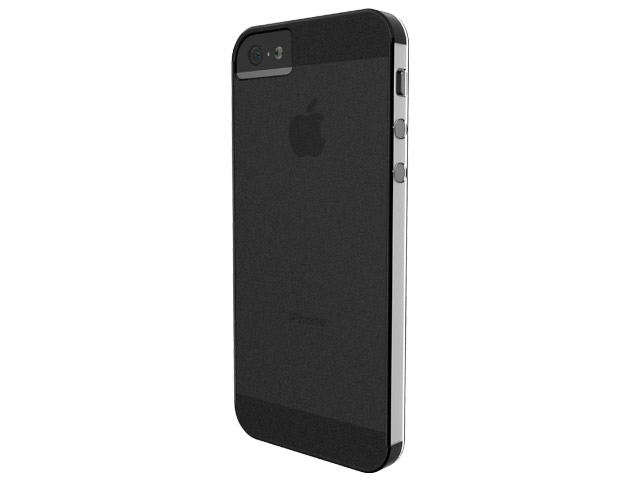 Чехол X-doria Defense 360 для Apple iPhone 5 (черный полупрозрачный, пластиковый)