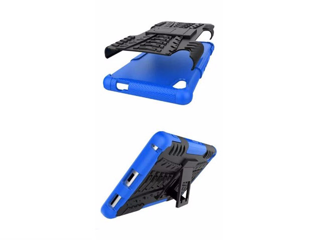 Чехол Yotrix Shockproof case для Sony Xperia XA (синий, пластиковый)