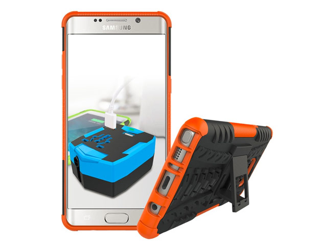 Чехол Yotrix Shockproof case для Samsung Galaxy Note 7 (оранжевый, пластиковый)