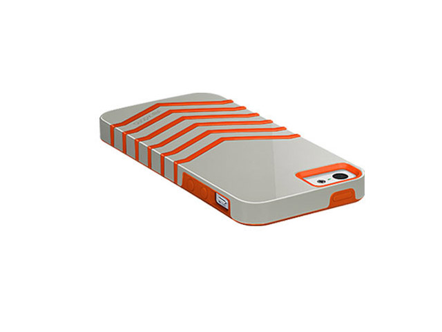 Чехол X-doria Venue Case для Apple iPhone 5 (серый/оранжевый, пластиковый)
