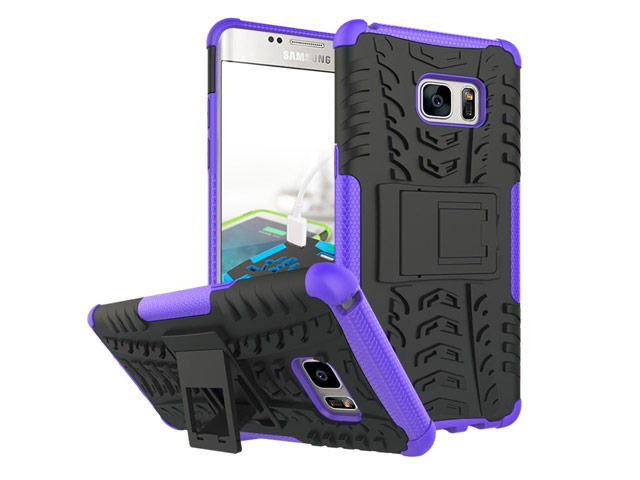 Чехол Yotrix Shockproof case для Samsung Galaxy Note 7 (фиолетовый, пластиковый)