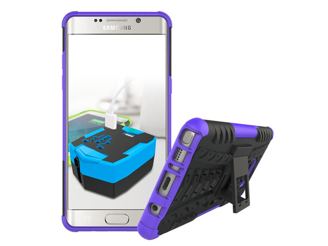 Чехол Yotrix Shockproof case для Samsung Galaxy Note 7 (фиолетовый, пластиковый)