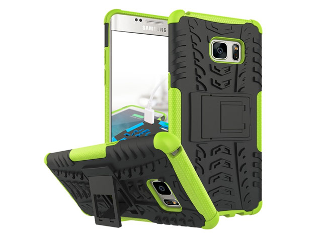 Чехол Yotrix Shockproof case для Samsung Galaxy Note 7 (зеленый, пластиковый)