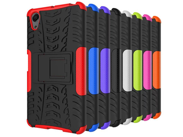 Чехол Yotrix Shockproof case для Sony Xperia X Performance (красный, пластиковый)