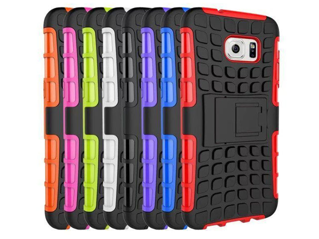 Чехол Yotrix Shockproof case для Samsung Galaxy S7 edge (черный, пластиковый)