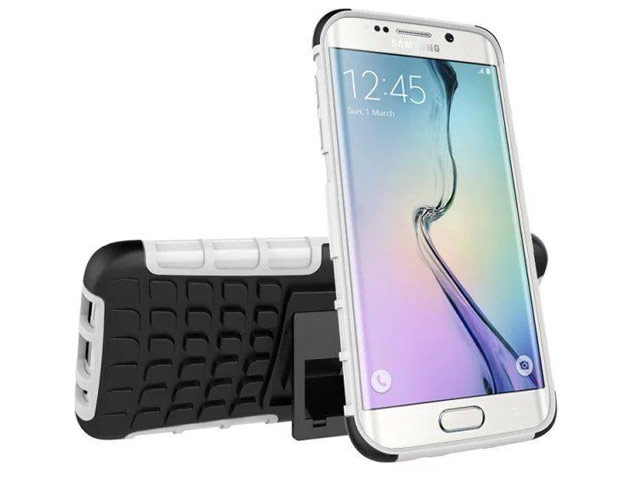 Чехол Yotrix Shockproof case для Samsung Galaxy S7 edge (белый, пластиковый)