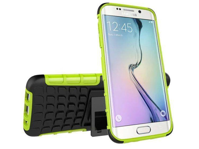 Чехол Yotrix Shockproof case для Samsung Galaxy S7 edge (зеленый, пластиковый)