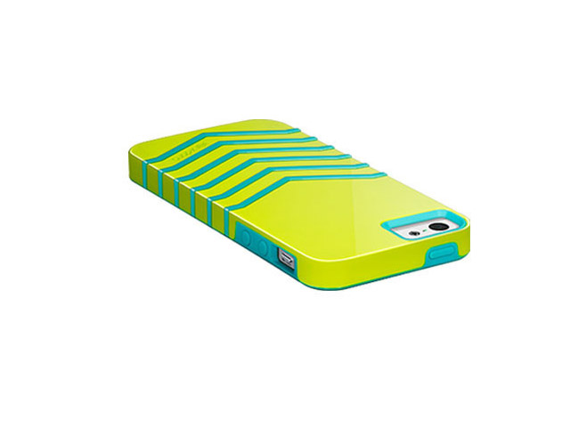 Чехол X-doria Venue Case для Apple iPhone 5 (желтый/голубой, пластиковый)