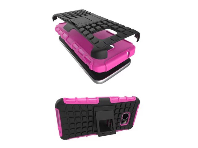 Чехол Yotrix Shockproof case для Samsung Galaxy S7 (розовый, пластиковый)