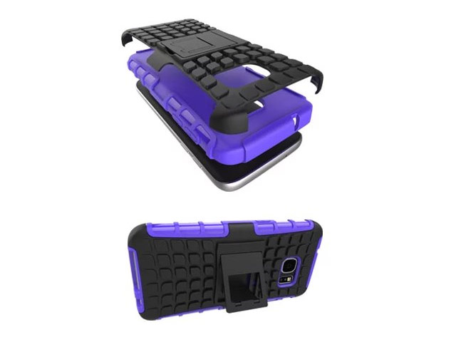 Чехол Yotrix Shockproof case для Samsung Galaxy S7 (фиолетовый, пластиковый)
