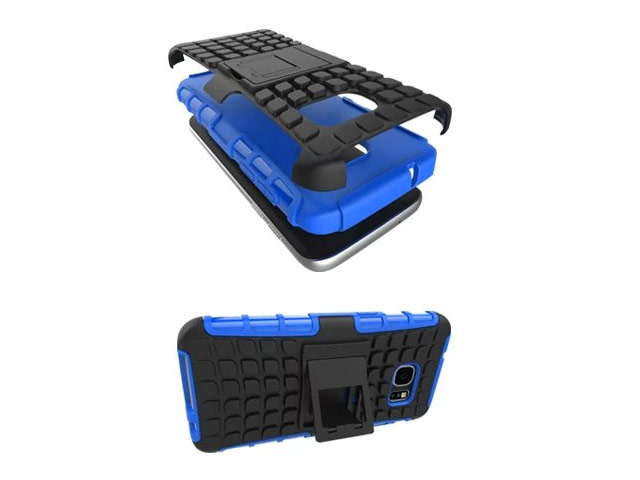 Чехол Yotrix Shockproof case для Samsung Galaxy S7 (синий, пластиковый)