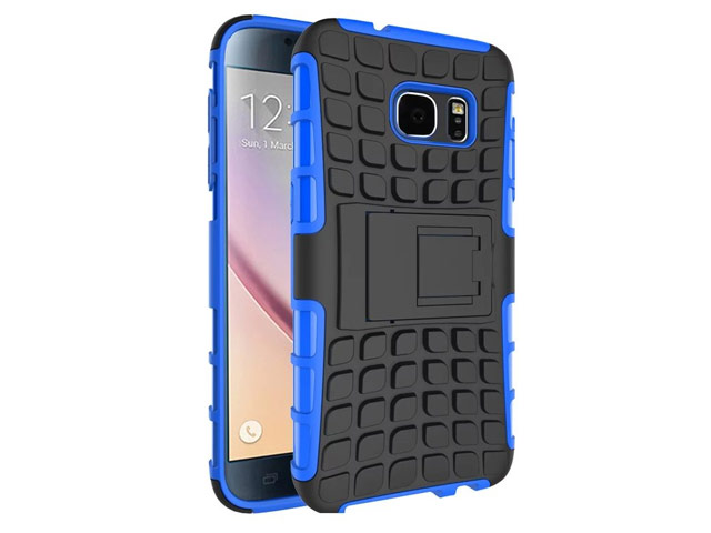 Чехол Yotrix Shockproof case для Samsung Galaxy S7 (синий, пластиковый)