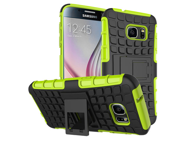 Чехол Yotrix Shockproof case для Samsung Galaxy S7 (зеленый, пластиковый)