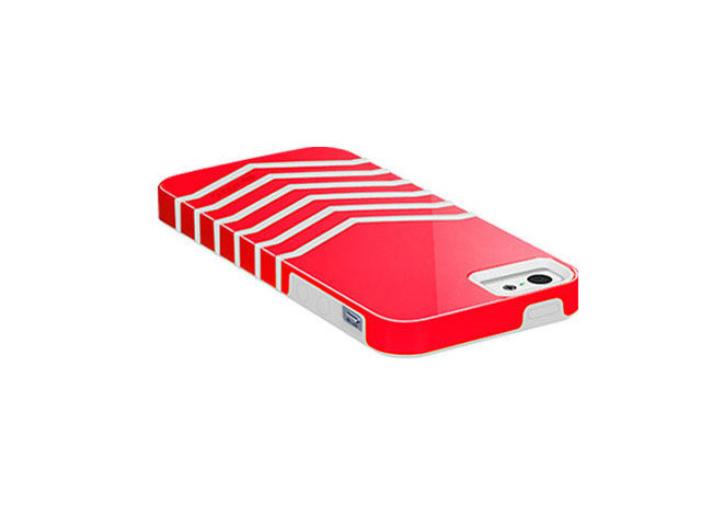 Чехол X-doria Venue Case для Apple iPhone 5 (розовый/белый, пластиковый)