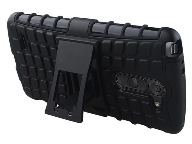 Чехол Yotrix Shockproof case для LG G3 Stylus D690 (черный, пластиковый)
