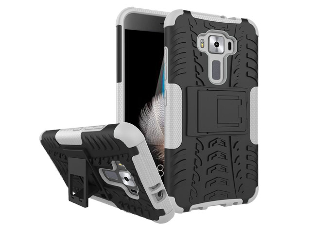 Чехол Yotrix Shockproof case для Asus Zenfone 3 ZE520KL (белый, пластиковый)