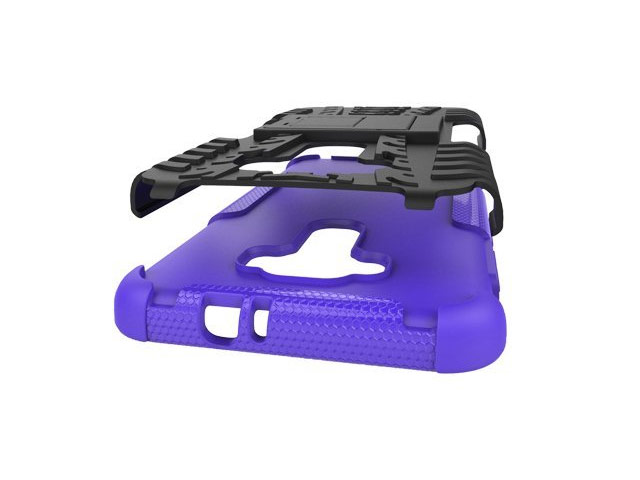 Чехол Yotrix Shockproof case для Asus Zenfone 3 ZE520KL (фиолетовый, пластиковый)