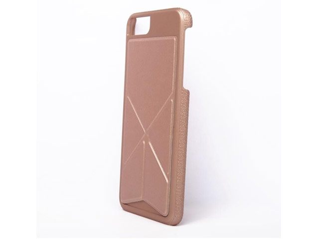 Чехол iPearl L-Folding Cover для Apple iPhone 7 (розово-золотистый, кожаный)