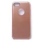 Чехол iPearl Soft Metallic Plate case для Apple iPhone 7 (розово-золотистый, гелевый)