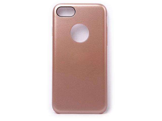 Чехол iPearl Soft Metallic Plate case для Apple iPhone 7 (розово-золотистый, гелевый)