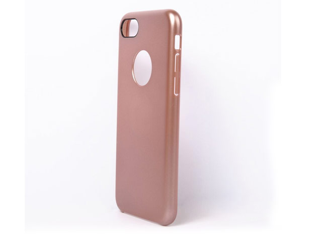 Чехол iPearl Soft Metallic Plate case для Apple iPhone 7 (розово-золотистый, гелевый)