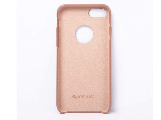 Чехол iPearl Soft Metallic Plate case для Apple iPhone 7 (розово-золотистый, гелевый)