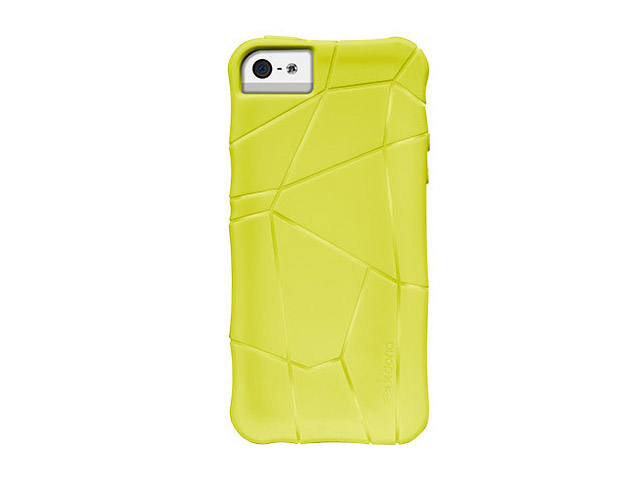 Чехол X-doria Stir Case для Apple iPhone 5 (желтый, силиконовый)