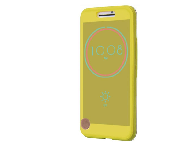 Чехол Yotrix IceView Case для HTC 10/10 Lifestyle (желтый, пластиковый)