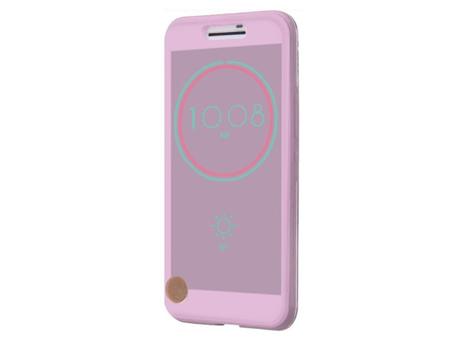 Чехол Yotrix IceView Case для HTC 10/10 Lifestyle (фиолетовый, пластиковый)
