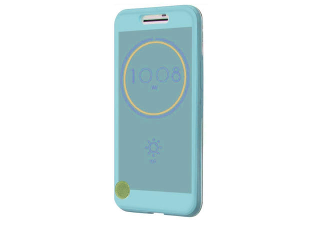 Чехол Yotrix IceView Case для HTC 10/10 Lifestyle (голубой, пластиковый)