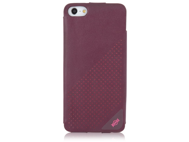 Чехол X-doria Dash Suit Case для Apple iPhone 5 (фиолетовый/розовый, кожанный)
