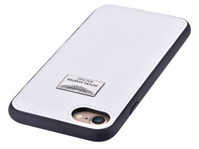 Чехол Aston Martin Luxury Backcase для Apple iPhone 7 (белый, кожаный)