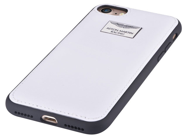 Чехол Aston Martin Luxury Backcase для Apple iPhone 7 (белый, кожаный)