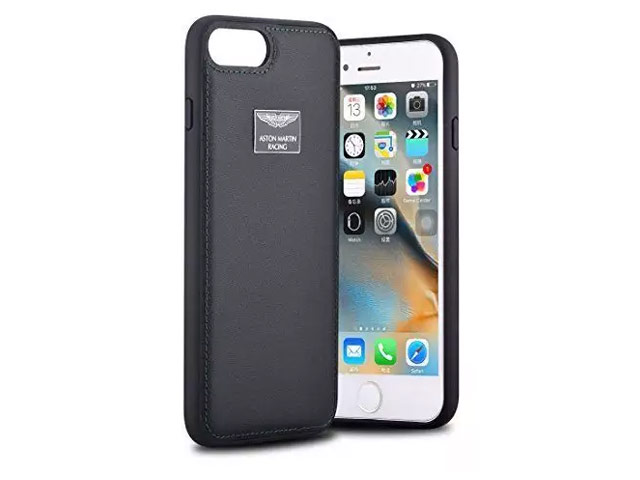 Чехол Aston Martin Luxury Backcase для Apple iPhone 7 plus (черный, кожаный)