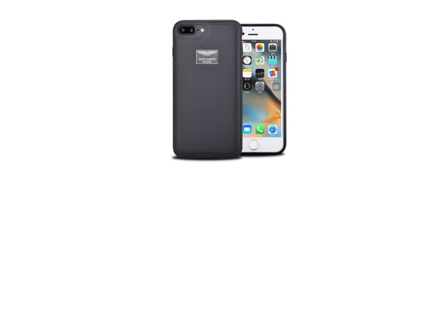 Чехол Aston Martin Luxury Backcase для Apple iPhone 7 plus (черный, кожаный)