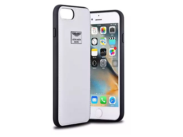 Чехол Aston Martin Luxury Backcase для Apple iPhone 7 plus (белый, кожаный)