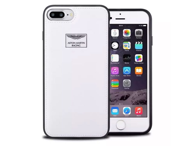 Чехол Aston Martin Luxury Backcase для Apple iPhone 7 plus (белый, кожаный)