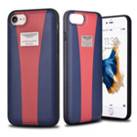 Чехол Aston Martin Luxury Backcase для Apple iPhone 7 (синий/красный, кожаный)