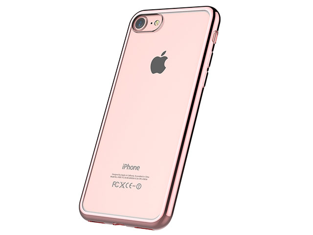 Чехол Devia Glitter Soft case для Apple iPhone 7 (Rose Gold, гелевый)