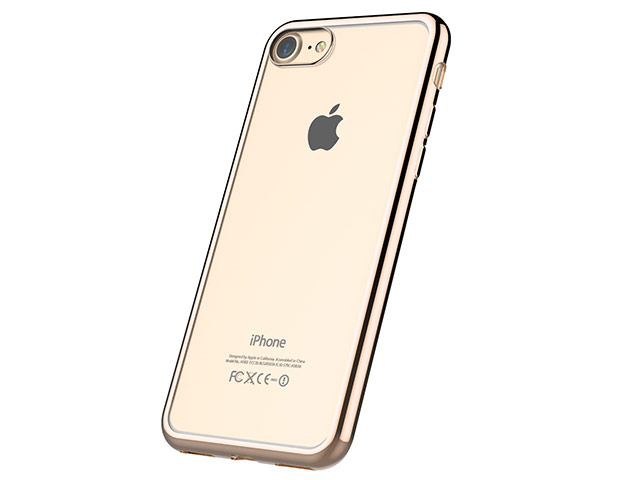Чехол Devia Glitter Soft case для Apple iPhone 7 (Champagne Gold, гелевый)