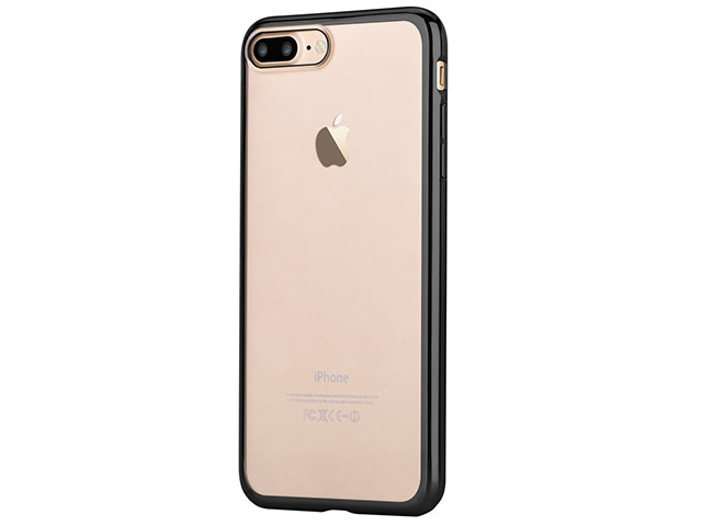 Чехол Devia Glitter Soft case для Apple iPhone 7 plus (Gun Black, гелевый)