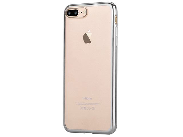 Чехол Devia Glitter Soft case для Apple iPhone 7 plus (Silver, гелевый)