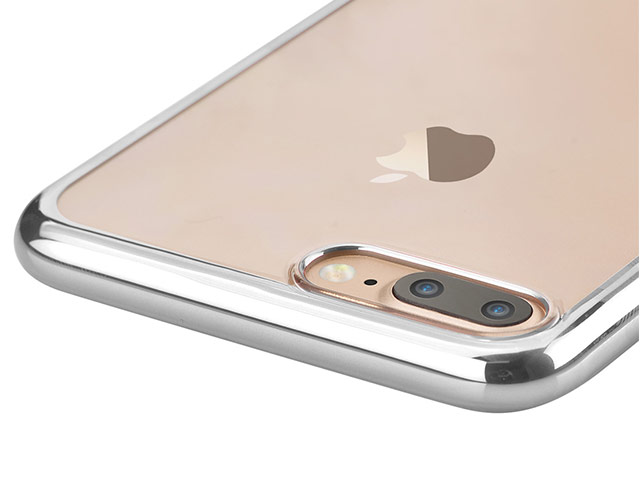 Чехол Devia Glitter Soft case для Apple iPhone 7 plus (Silver, гелевый)