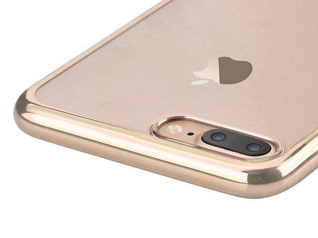 Чехол Devia Glitter Soft case для Apple iPhone 7 plus (Champagne Gold, гелевый)