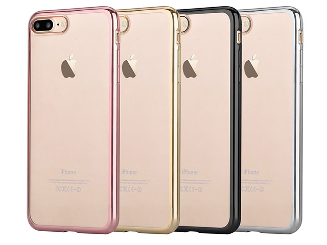 Чехол Devia Glitter Soft case для Apple iPhone 7 plus (Champagne Gold, гелевый)