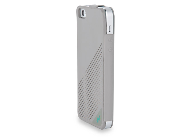 Чехол X-doria Dash Suit Case для Apple iPhone 5 (серый/синий, кожанный)