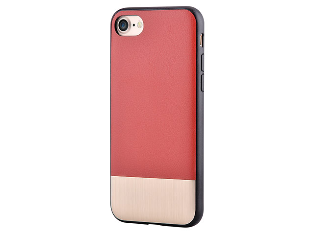 Чехол Devia Commander case для Apple iPhone 7 (красный, кожаный)