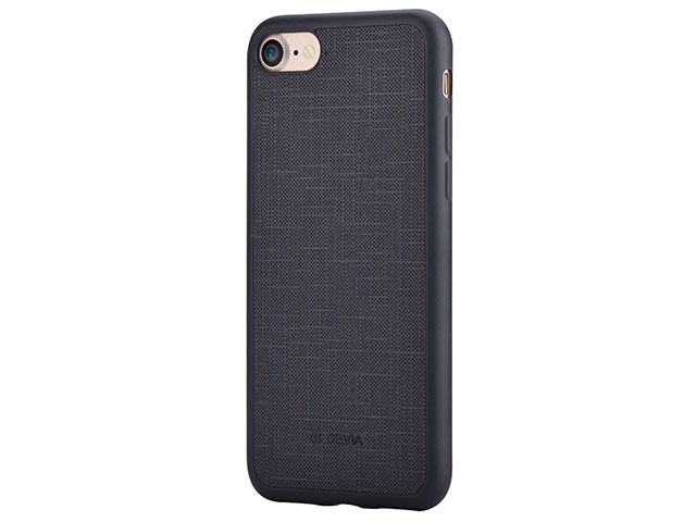 Чехол Devia Jelly Slim Leather case для Apple iPhone 7 (черный, винилискожа)