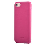 Чехол Devia Jelly Slim Leather case для Apple iPhone 7 (розовый, винилискожа)