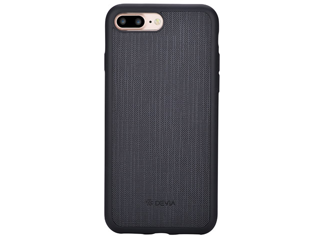 Чехол Devia Jelly Slim Leather case для Apple iPhone 7 plus (черный, винилискожа)